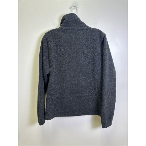 VTGBear Ridge Outfitters‎ Sweater Jacket M Wool Blend Fleece Gray Made USA Cozy - Picture 2 of 6